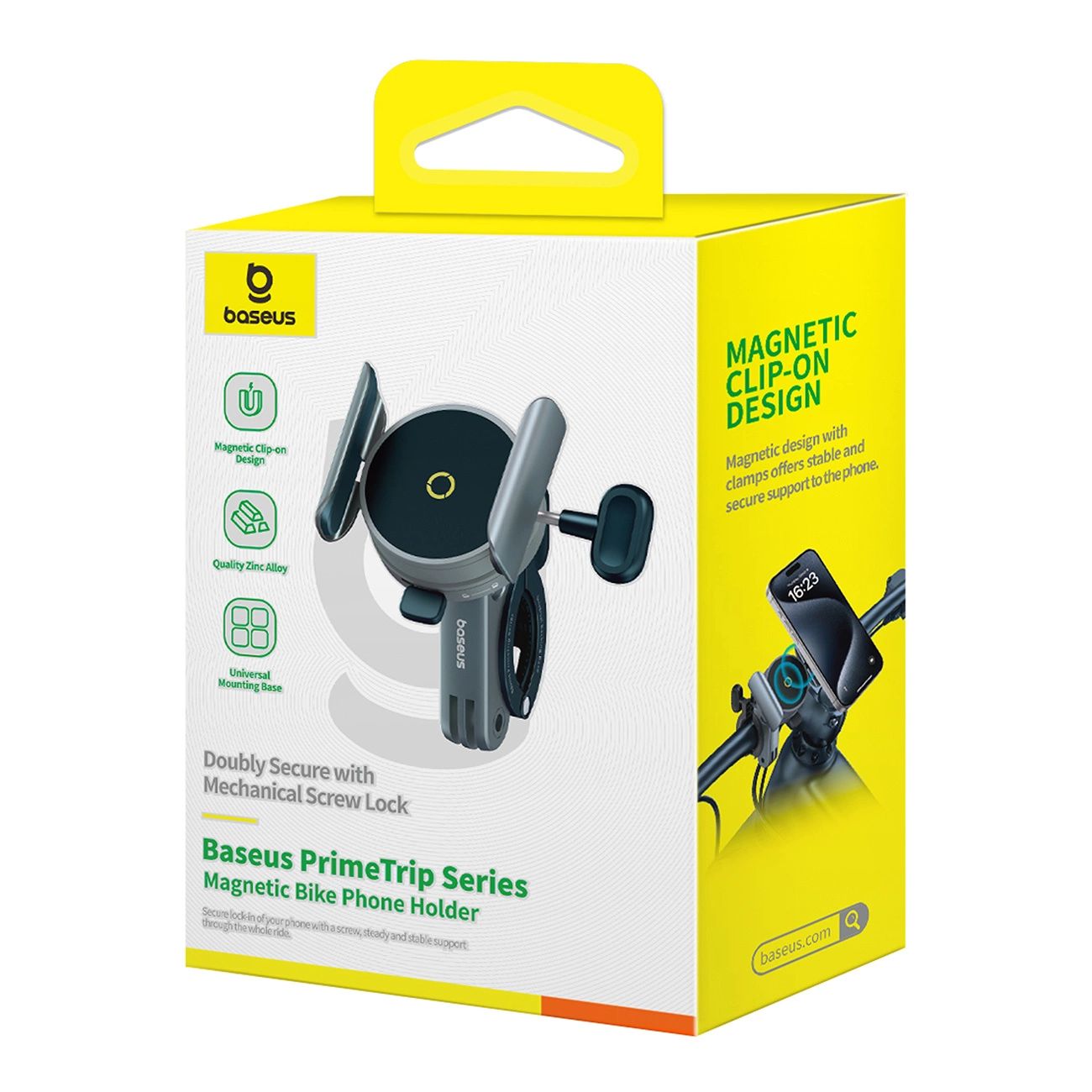 Baseus PrimeTrip mágneses telefontartó biciklire, rollerre, motorra - fekete-6