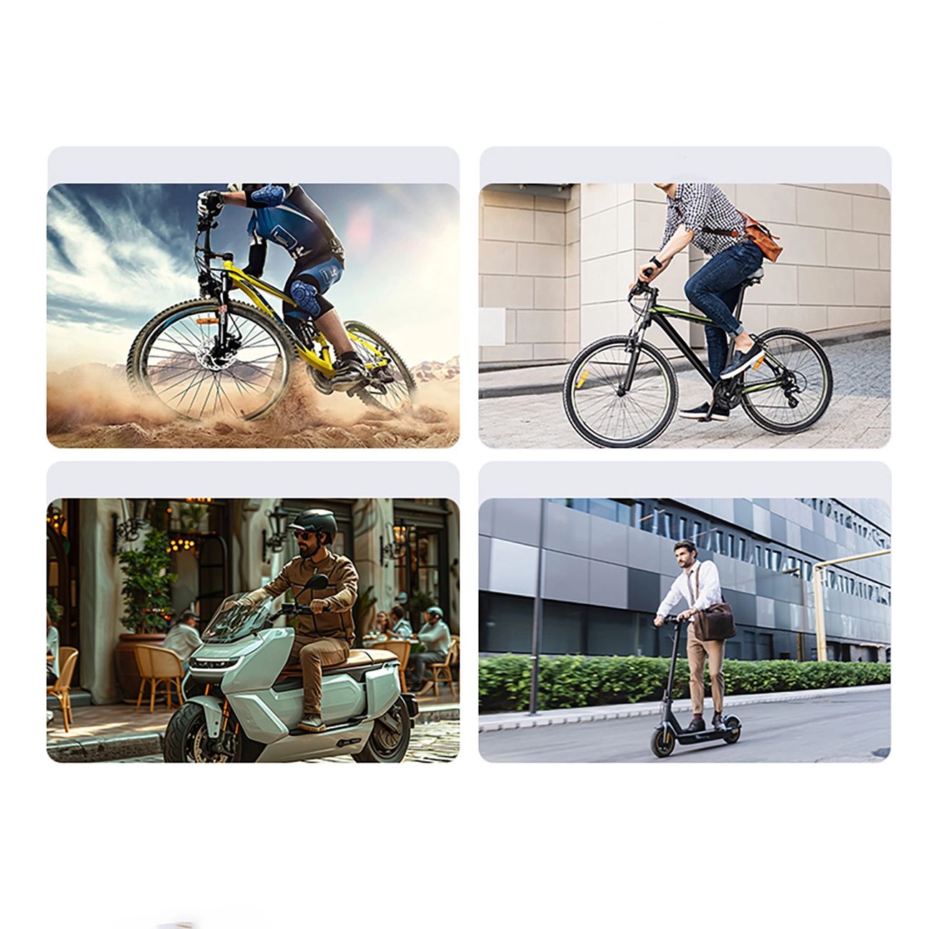 Baseus PrimeTrip mágneses telefontartó biciklire, rollerre, motorra - fekete-12