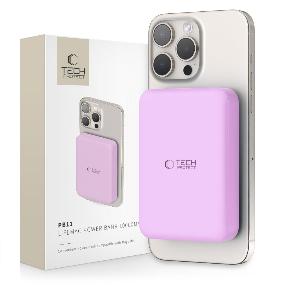 Tech-protect Pb11 Lifemag Magsafe Power Bank 10000mah Lila-0
