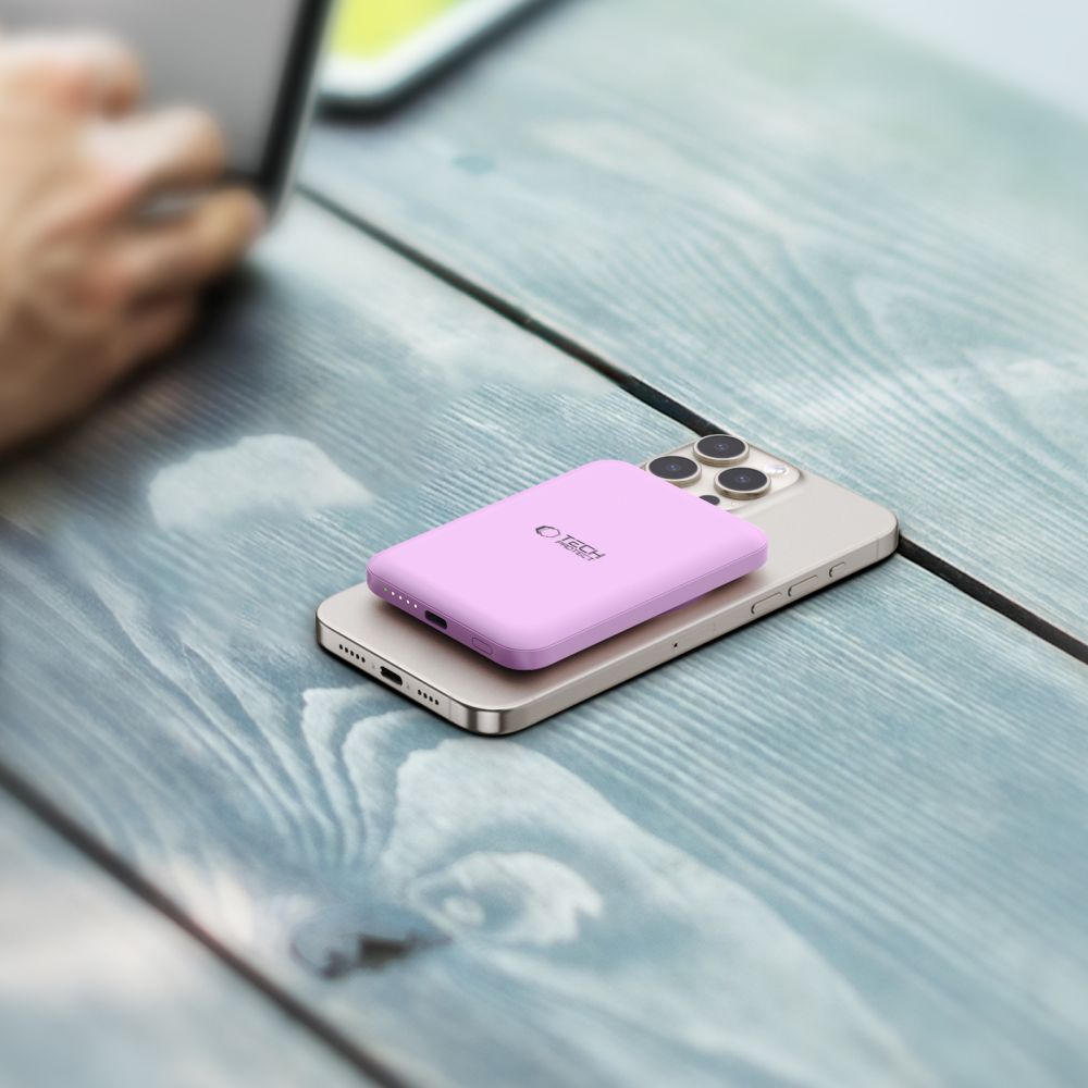 Tech-protect Pb10 Lifemag Magsafe Power Bank 5000mah Lila-8