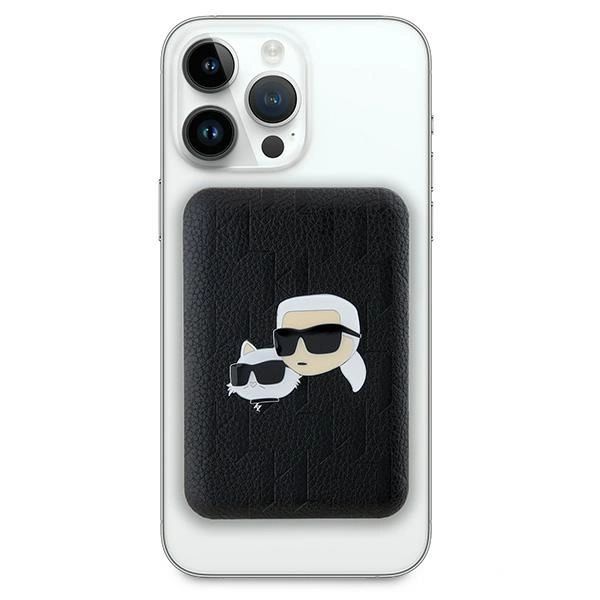 Karl Lagerfeld Induktív Powerbank KLPB5FPGKSKCHK 16W 5000mAh fekete/fekete Karl&Choupette Head Pin MagSafe-1