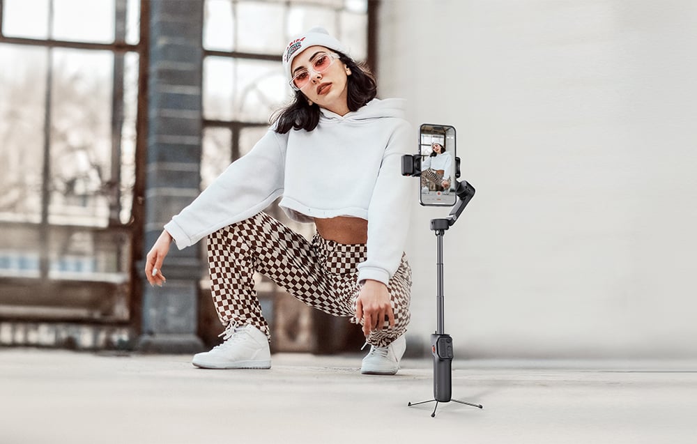 Hohem iSteady V3 Gimbal Kit mobiltelefonhoz (fekete)-1