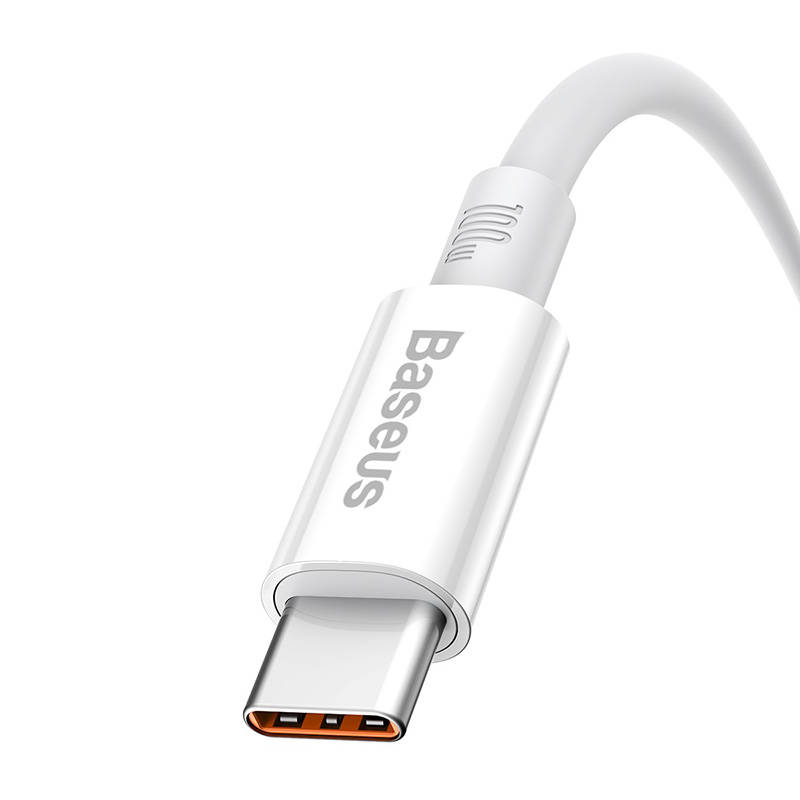 Baseus Superior USB - USB-C kábel, 100W, 1.5m (fehér)-4