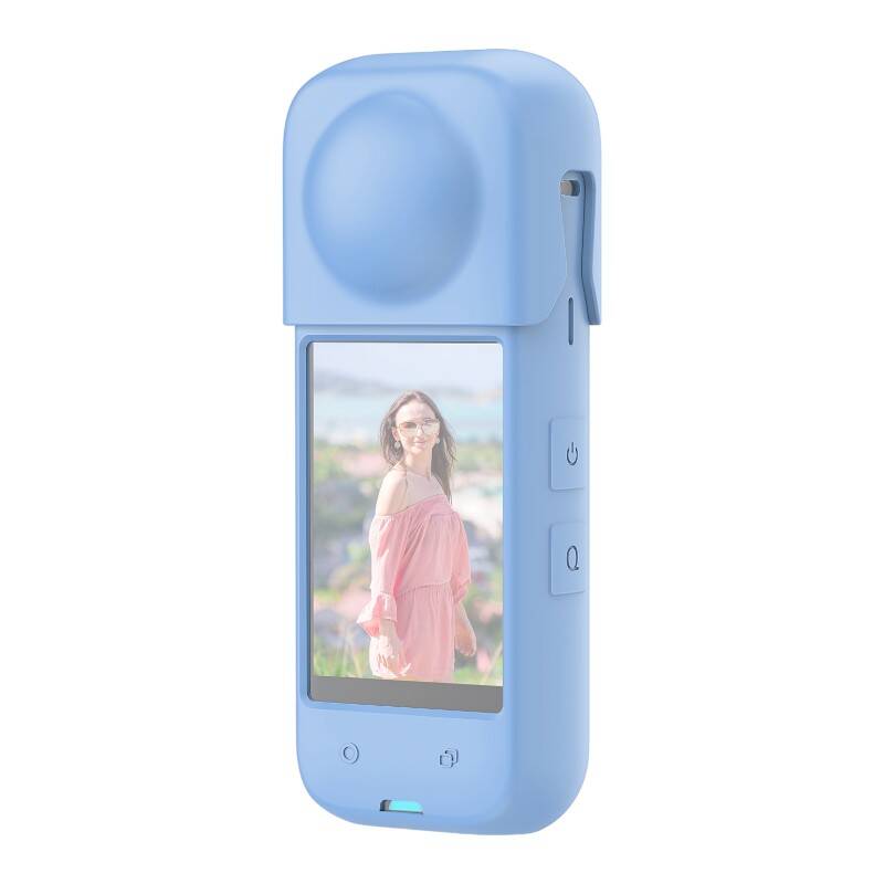 Szilikon védőtok PULUZ Insta360 X4-hez (kék)-0