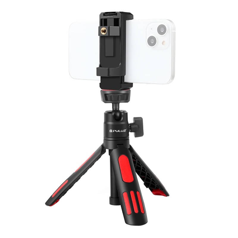 Selfie Stand Tripod PULUZ telefontartóval okostelefonokhoz (Piros)-2