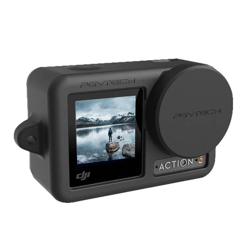 Szilikon tok PGYTECH DJI Osmo Action 3-hoz (Fekete)-1