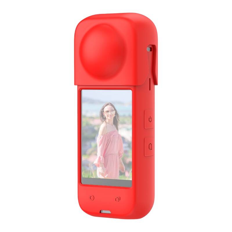 Szilikon védőtok PULUZ az Insta360 X4-hez (piros)-0