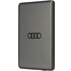 Powerbank Audi Big Logo MagSafe induktív 15W 5000mAh - szürke