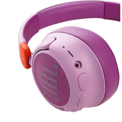 JBL JR460NC Bluetooth vezeték nélküli gyerek fejhallgató zajszűréssel, rózsaszín EU-4