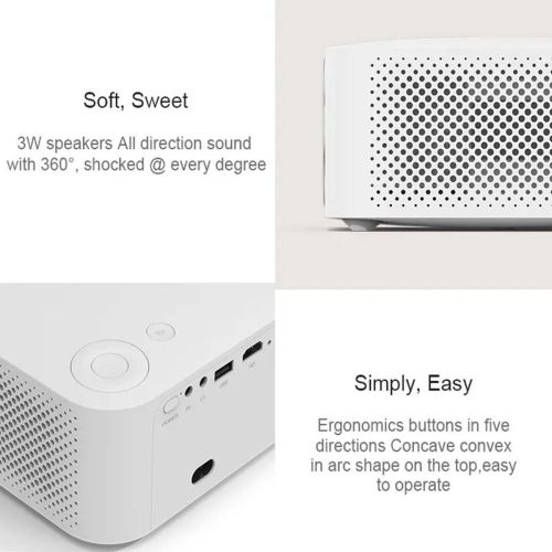 Wanbo Projektor X1 Pro 1080p Android rendszerrel Fehér EU-2