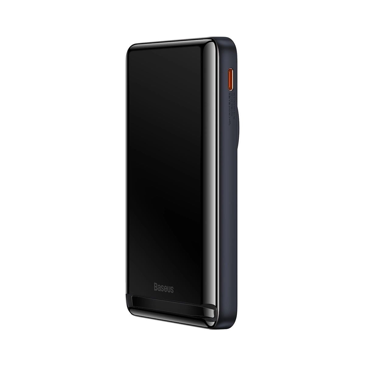 Baseus Mágneses Konzol power bank vezeték nélküli töltéssel MagSafe 10000mAh 20W sötétkék (PPCX000003) + USB Type C kábel Baseus Xiaobai Series 60W 0.5m-10
