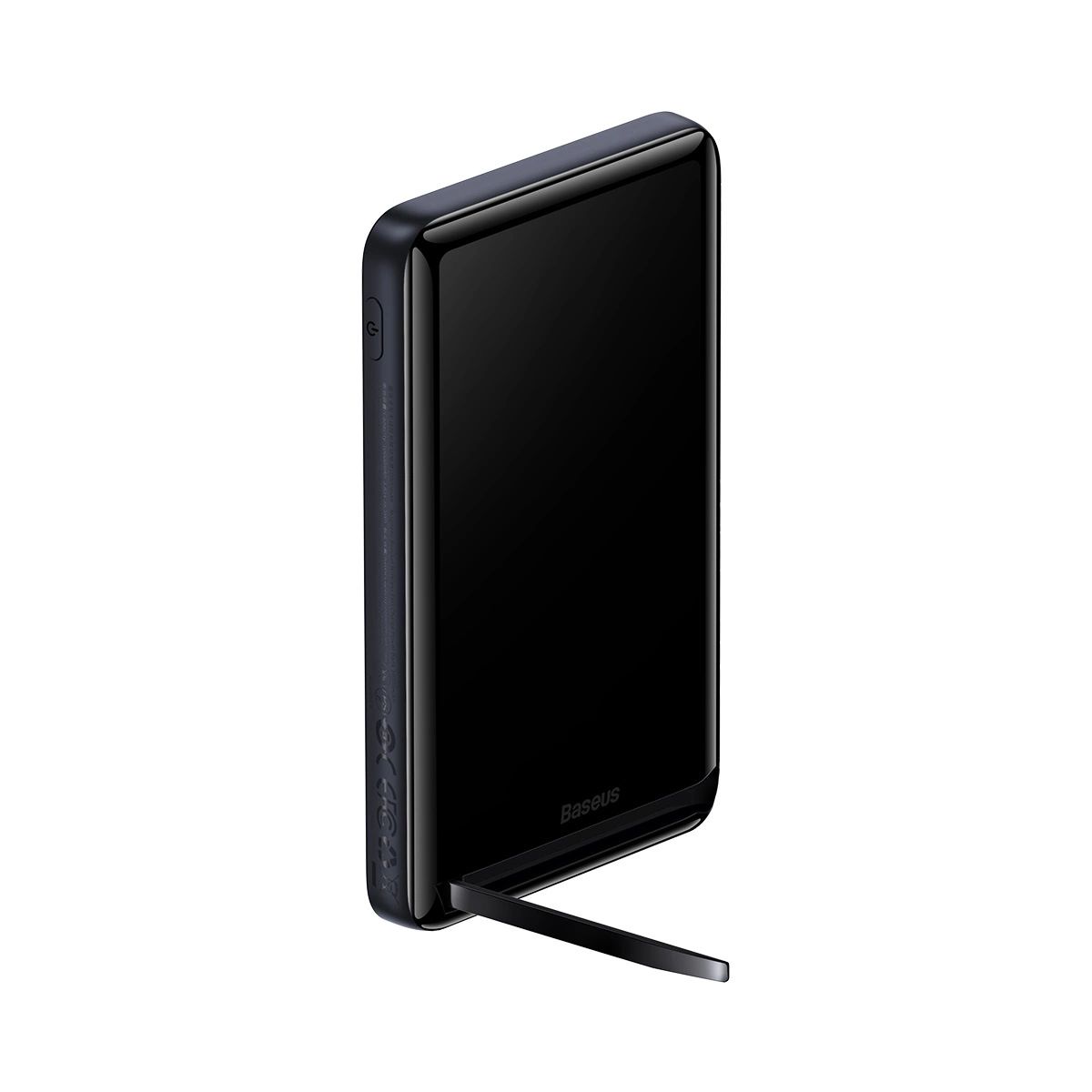 Baseus Mágneses Konzol power bank vezeték nélküli töltéssel MagSafe 10000mAh 20W sötétkék (PPCX000003) + USB Type C kábel Baseus Xiaobai Series 60W 0.5m-5