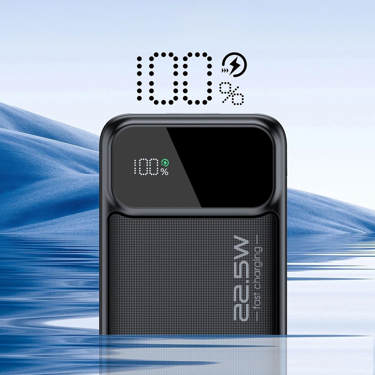 Choetech B732 Powerbank 50000 mAh 22.5W PD és QC - fekete-6