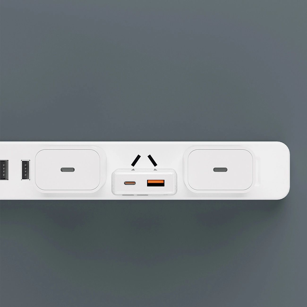 GaN Dudao A30EU 30W USB-A / USB-C Fali Töltő - Fehér-5