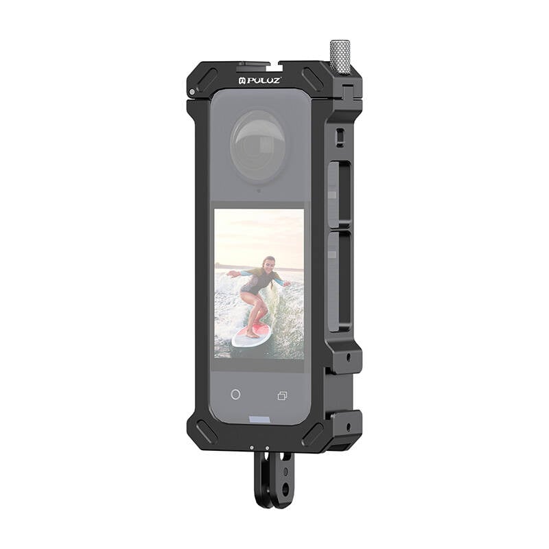 Fém védőkeret PULUZ állvány adapterrel az Insta360 X4-hez-0