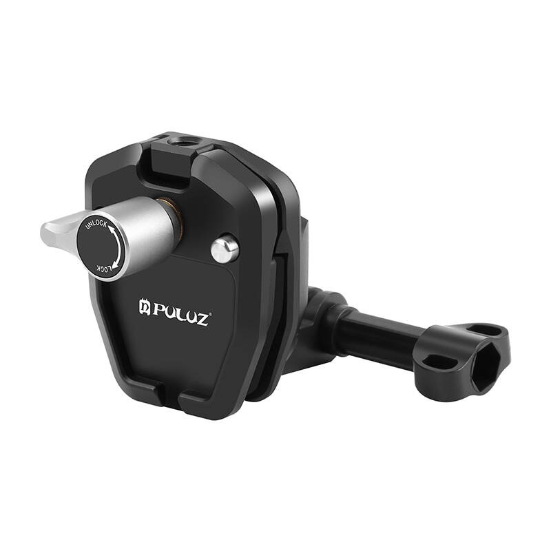 PULUZ Motorkerékpár Szélvédő Rögzítő Akciókamerákhoz (Fekete),-1
