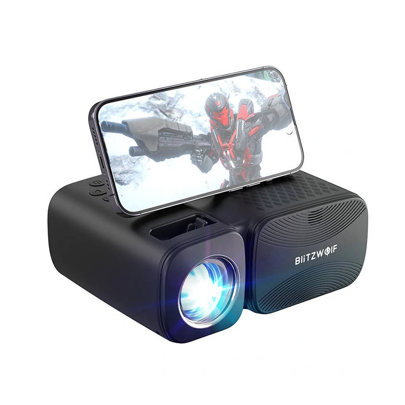 BlitzWolf BW-V3 Mini LED beamer / projektor, Wi-Fi + Bluetooth (fekete)-0