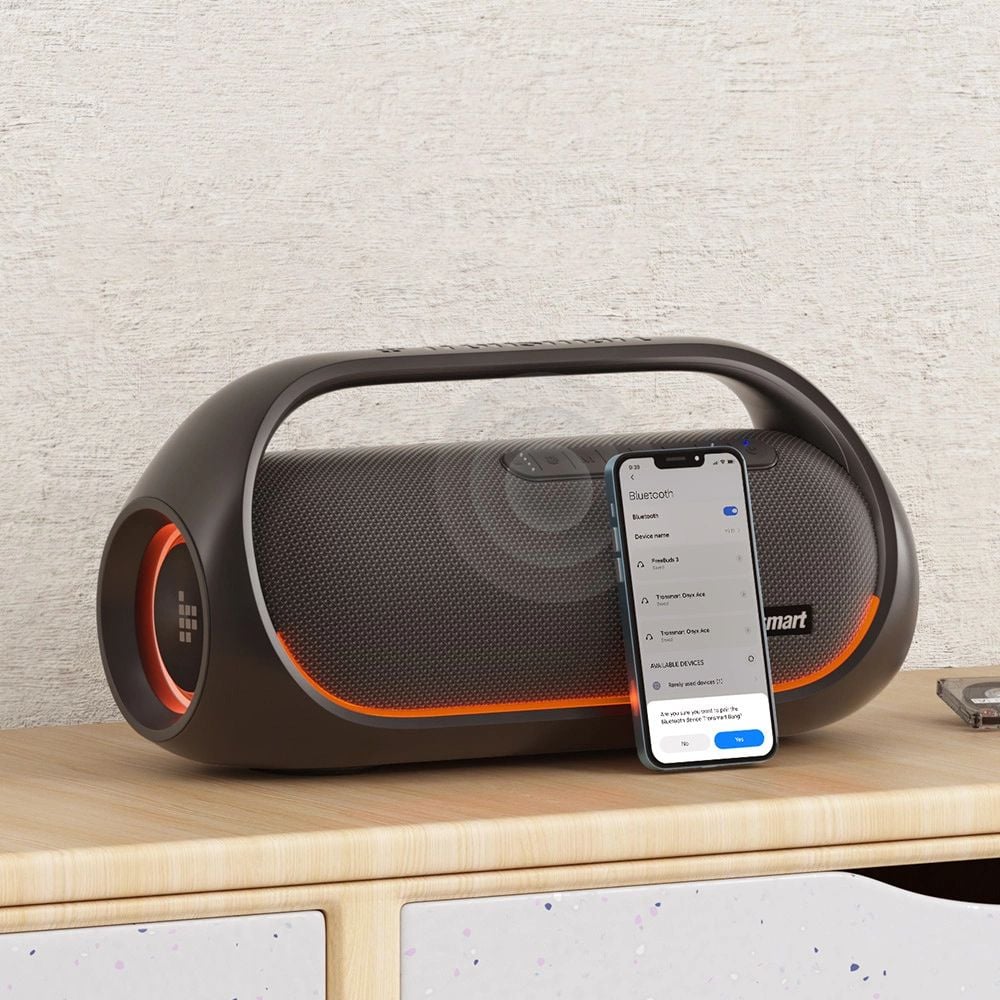 Tronsmart Bang Vízálló Bluetooth Vezeték nélküli Hangszóró 60W Powerbank Funkcióval fekete (723928)-9