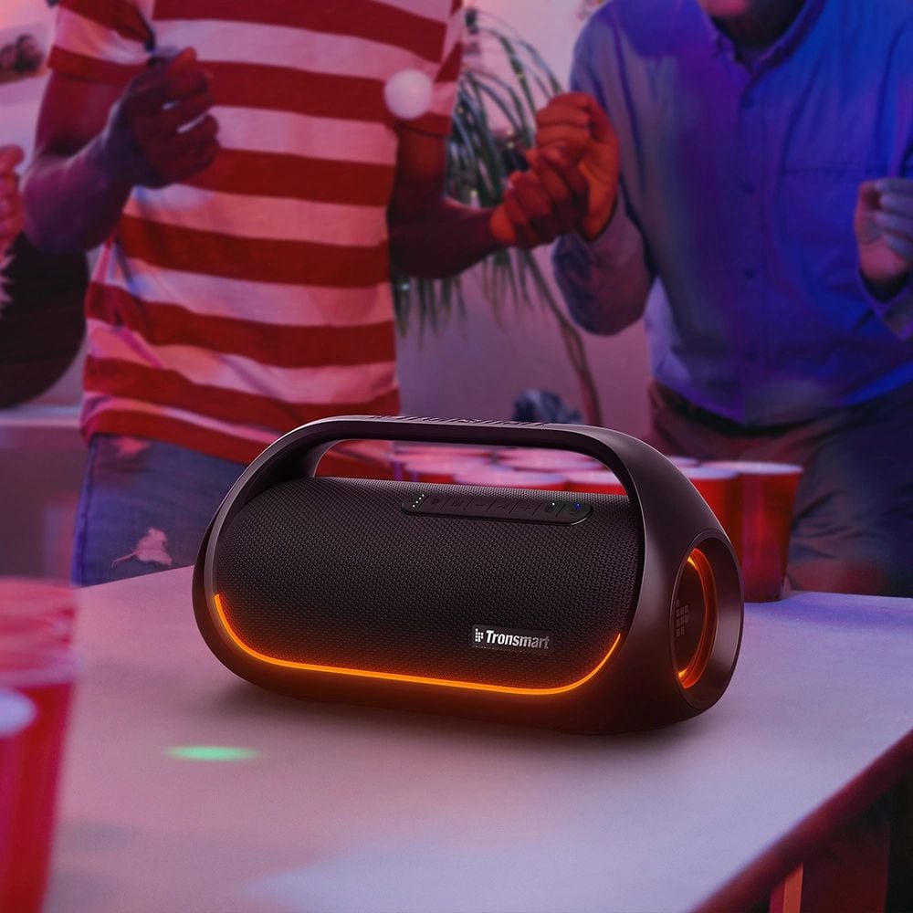 Tronsmart Bang Vízálló Bluetooth Vezeték nélküli Hangszóró 60W Powerbank Funkcióval fekete (723928)-5