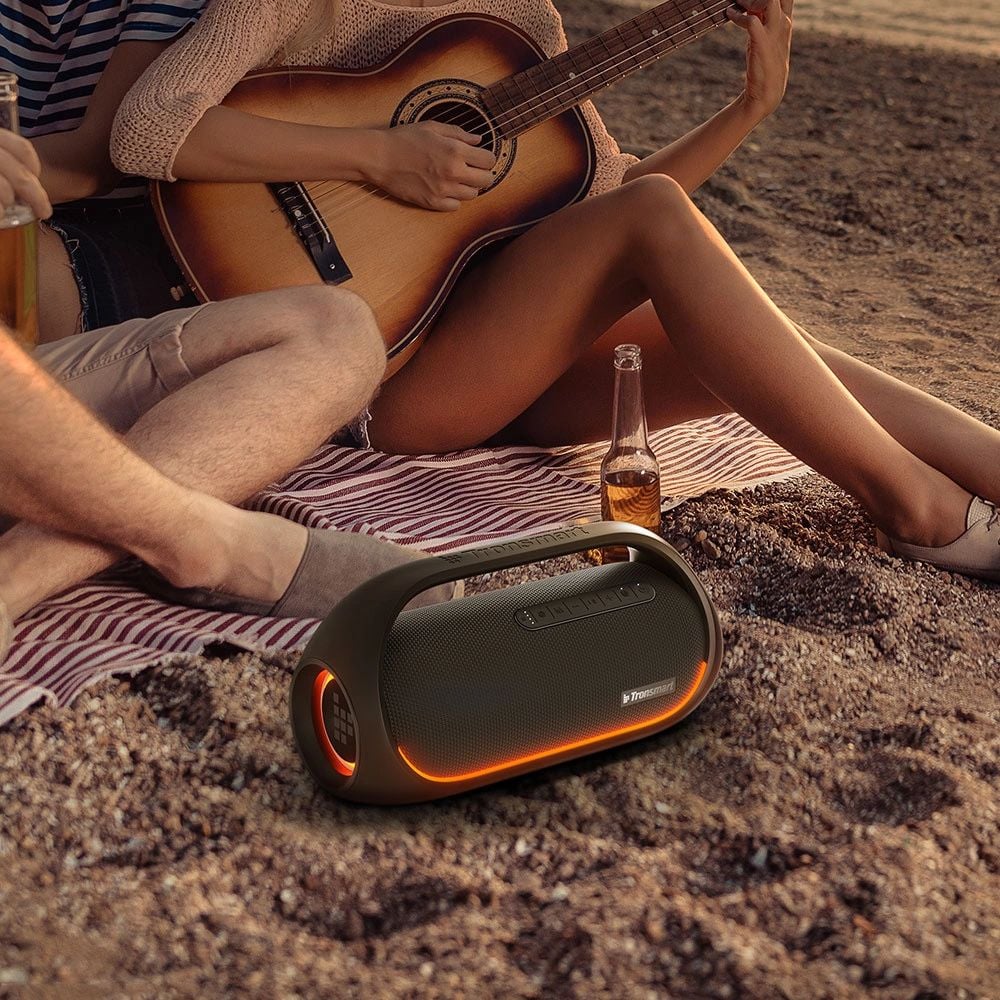 Tronsmart Bang Vízálló Bluetooth Vezeték nélküli Hangszóró 60W Powerbank Funkcióval fekete (723928)-2