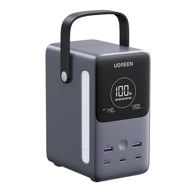 Ugreen PB770 48000mAh powerbank, 2x USB + 4x USB-C, 300W (szürke)-9