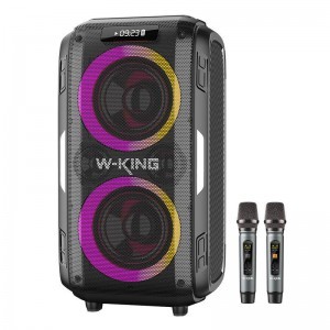 Vezeték nélküli Bluetooth Hangszóró W-KING T9 Pro 120W (fekete) tok