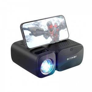 BlitzWolf BW-V3 Mini LED beamer / projektor, Wi-Fi + Bluetooth (fekete)