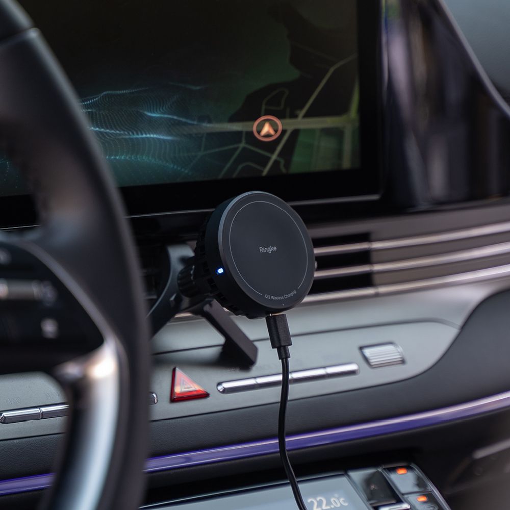 Ringke Peltier Qi2 Magnetic Magsafe Autós Telefontartó Vezeték Nélküli Töltő 15w Fekete-5