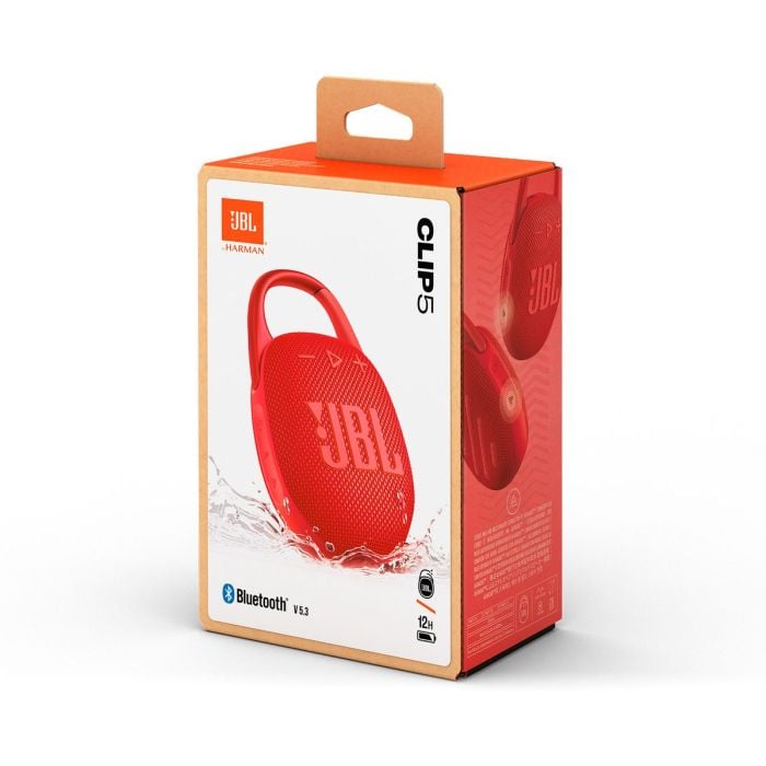 JBL CLIP 5 Bluetooth Vezeték Nélküli Hangszóró Piros EU-2