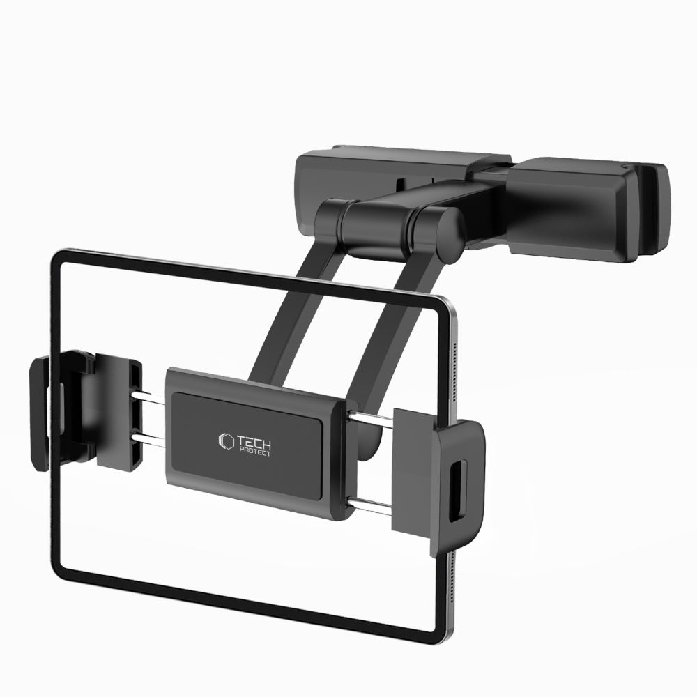 TECH-PROTECT V2 fejtámlára szerelhető autós tablettartó fekete-8