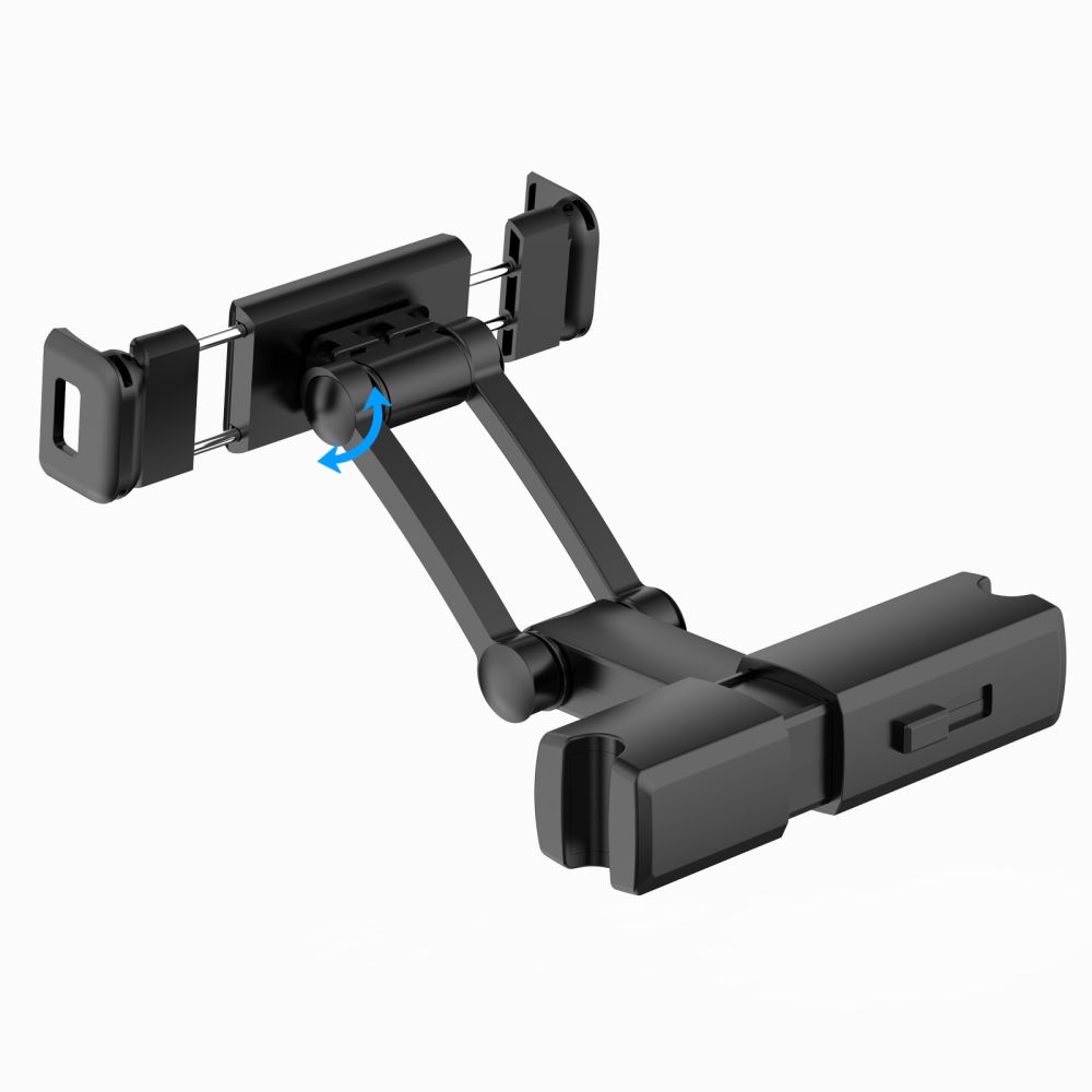 TECH-PROTECT V2 fejtámlára szerelhető autós tablettartó fekete-4