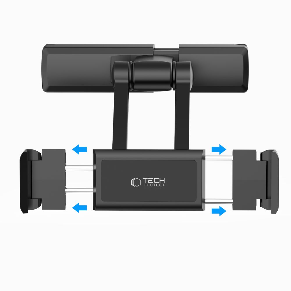 TECH-PROTECT V2 fejtámlára szerelhető autós tablettartó fekete-3