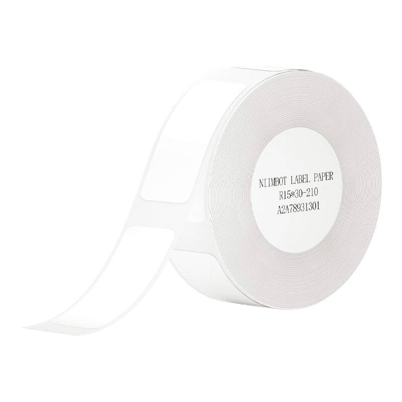 Hőpapírcímkék Niimbot matricák T 15x30mm 210 db (Fehér)-0
