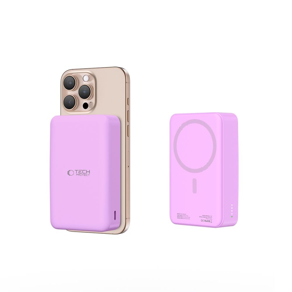 Tech-protect Pb12 Lifemag Magsafe Power Bank 20000mah Lila-4