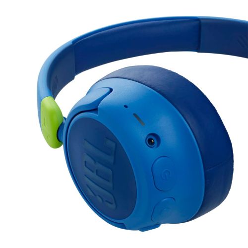 JBL JR460NC Bluetooth vezeték nélküli fejhallgató gyerekeknek zajszűréssel, kék EU-1