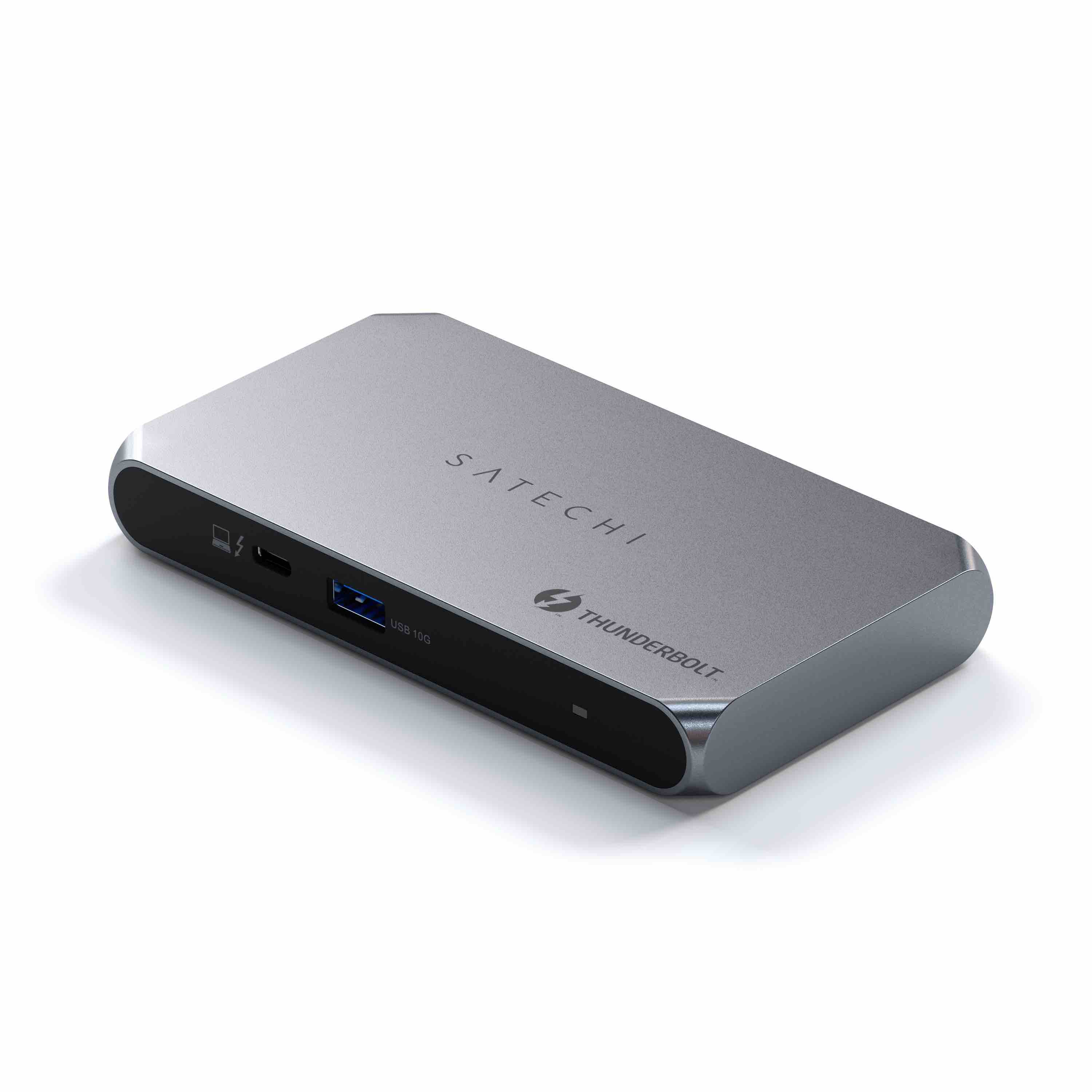 Satechi Thunderbolt 4 Karcsú Hub Pro (3x Thunderbolt 4 lefelé irányuló port akár 40 Gbps sebességgel, 15W, 2x 4K 60Hz-en vagy 1x 8K 30Hz-en vagy 1x 6K Mac-en) - Ezüst-2
