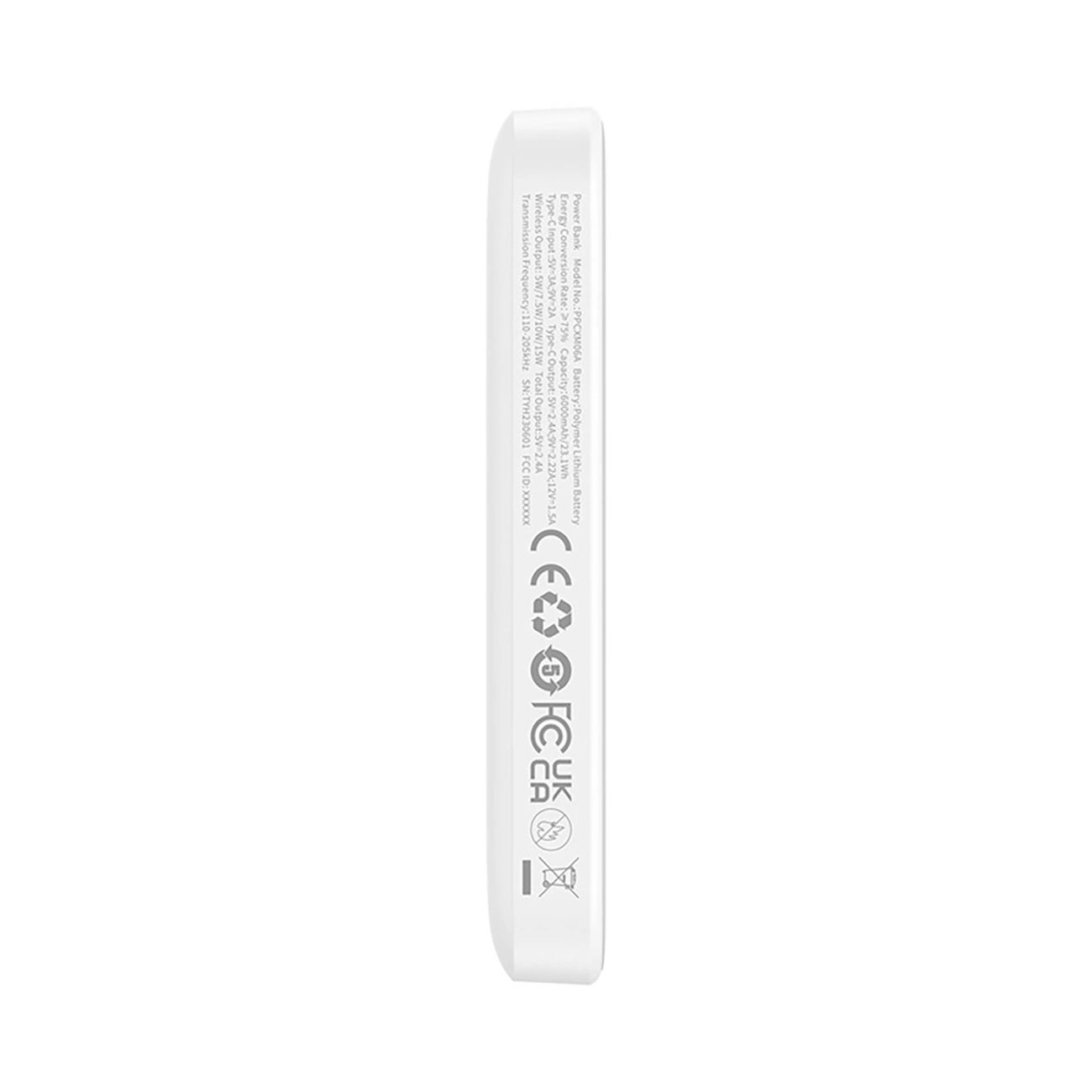 Baseus Magsafe Mini 6000mAh 20W powerbank kábellel Simple Series USB-C - fehér-8