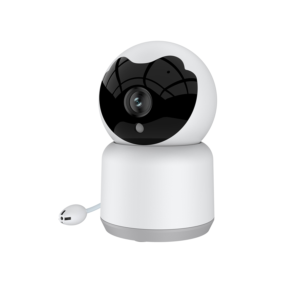  Techsuit - Baba WIFI Kamera (Q15A) - 1080P, PTZ, Távirányító, Altatódalok, Infravörös, Hőmérséklet-érzékelő, Tuya Alkalmazás - Fehér-0