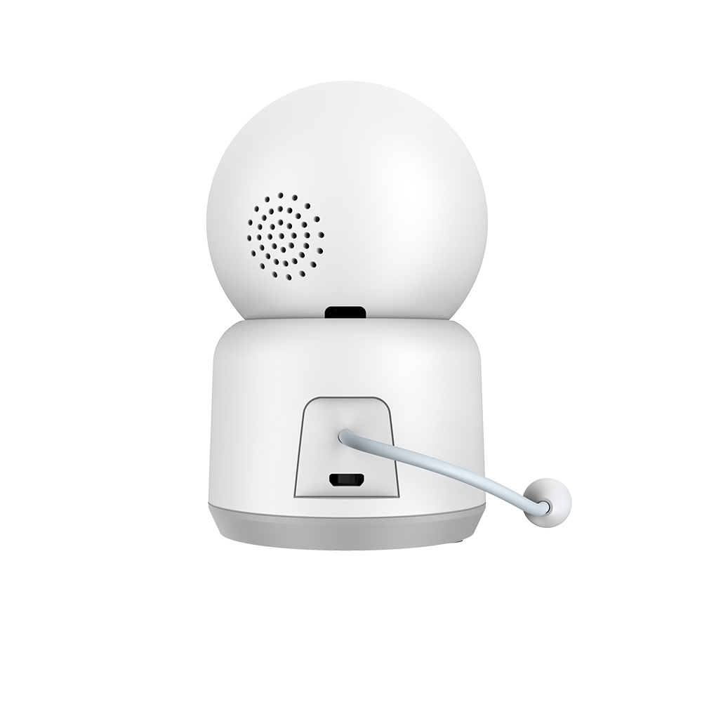  Techsuit - Baba WIFI Kamera (Q15A) - 1080P, PTZ, Távirányító, Altatódalok, Infravörös, Hőmérséklet-érzékelő, Tuya Alkalmazás - Fehér-2
