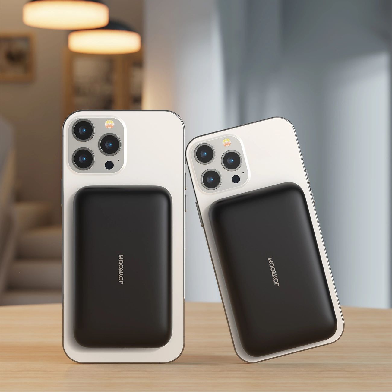 Joyroom JR-W020 20W 10000mAh MagSafe powerbank + USB-A - USB-C 0.25m kábel - fekete-3