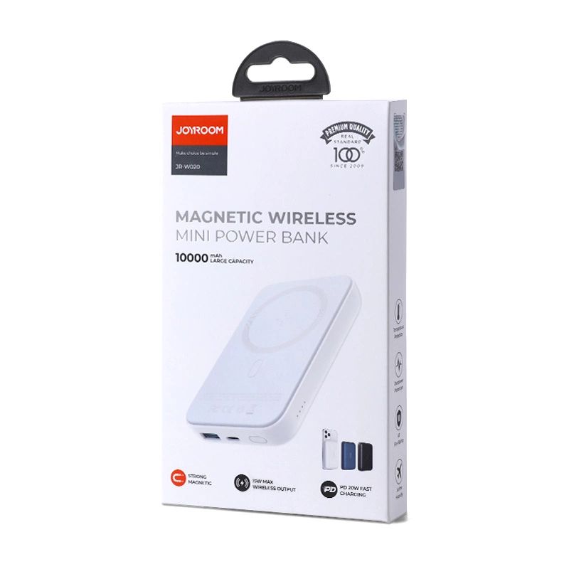 Joyroom JR-W020 20W 10000mAh MagSafe powerbank + USB-A - USB-C 0.25m kábel - fekete-4
