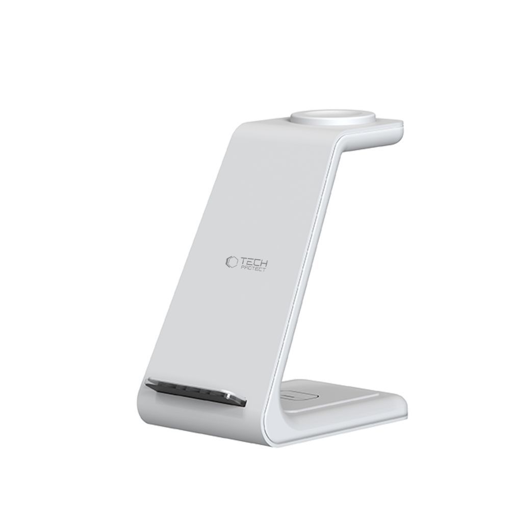 Tech-protect Qi15w-a36 3in1 Vezeték Nélküli Töltő állomás Iphone-hoz Fehér-2