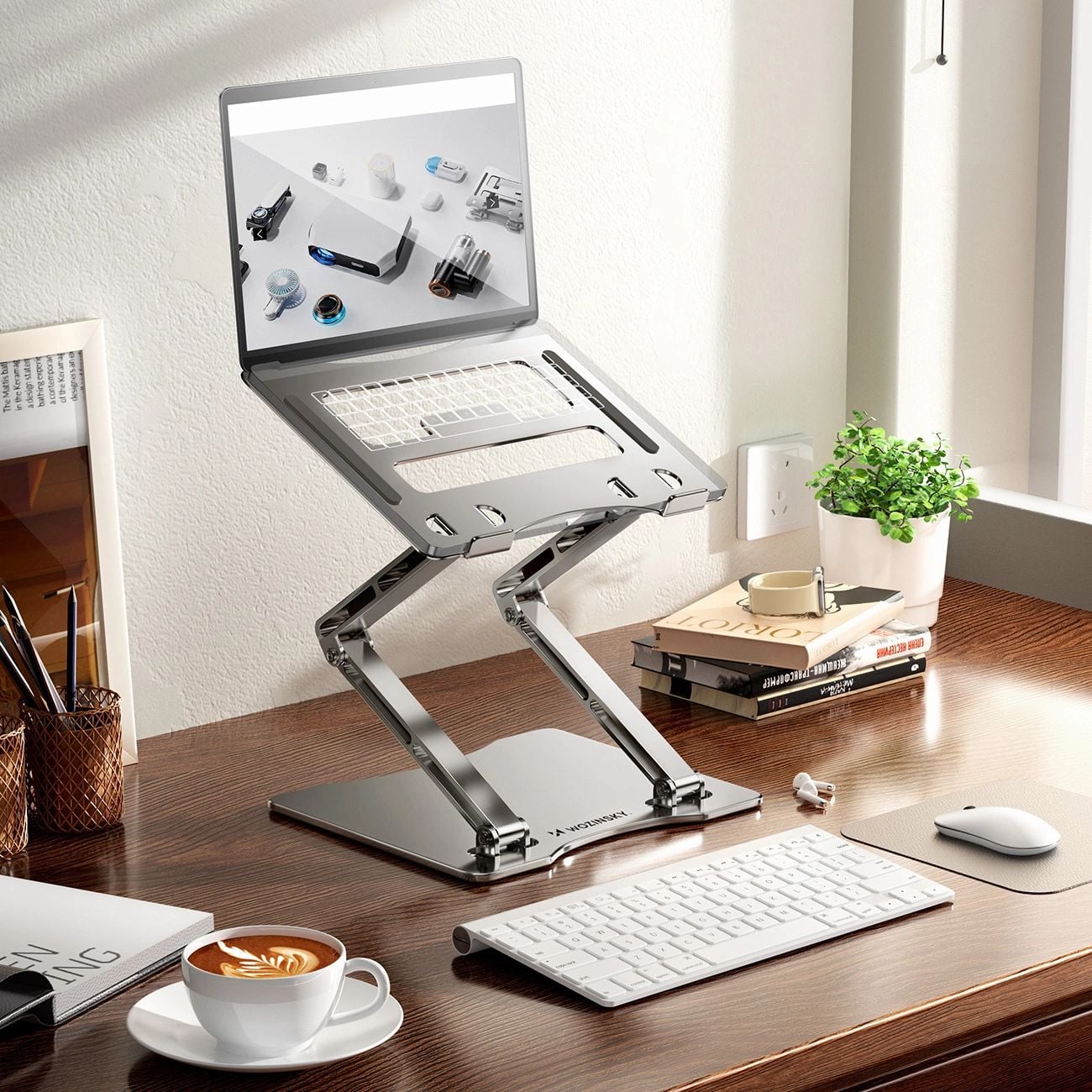Wozinsky WRS-CPY75DSS alumínium laptop állvány - ezüst-3