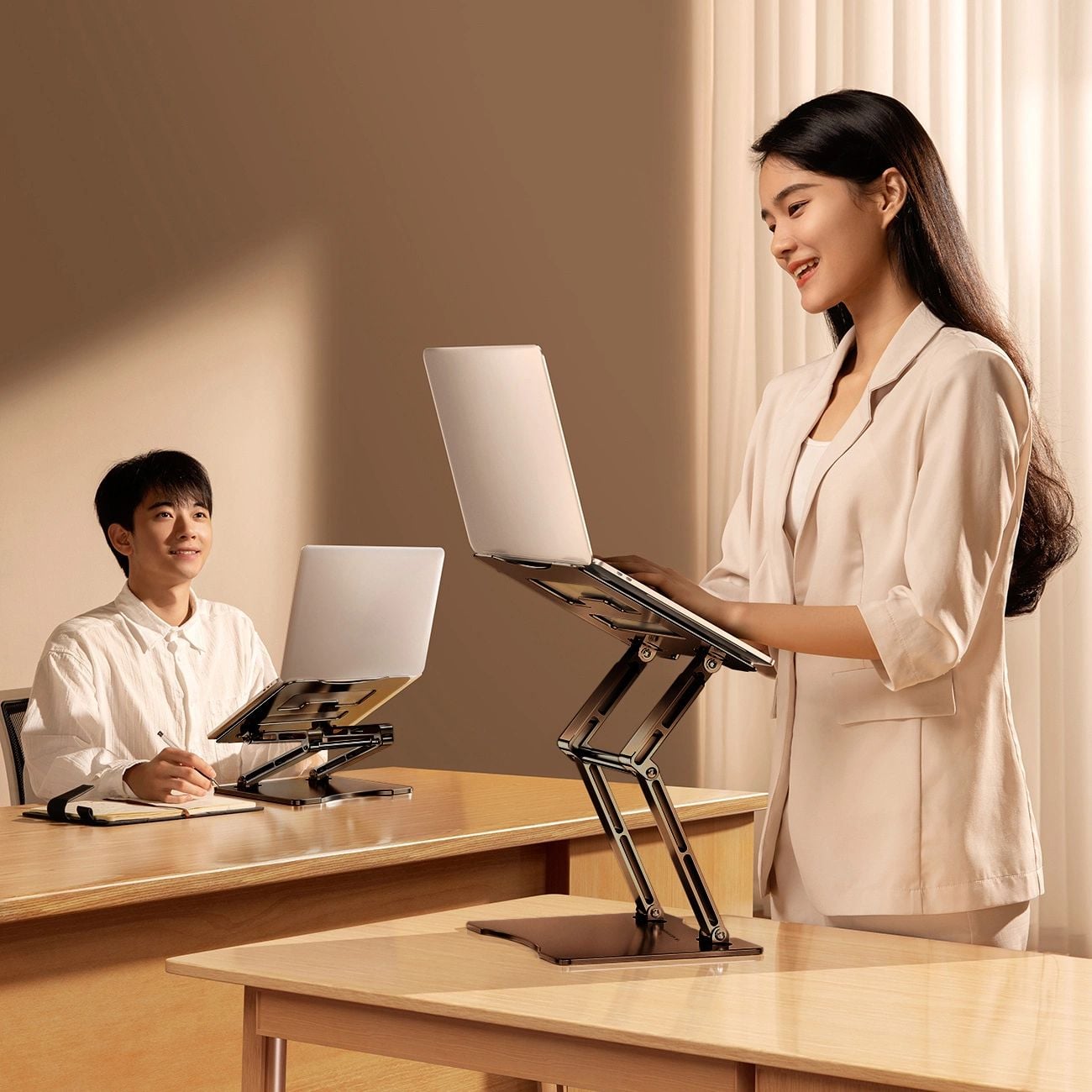 Wozinsky WRS-CPY75DSB Laptop Állvány Alumínium - Fekete-10