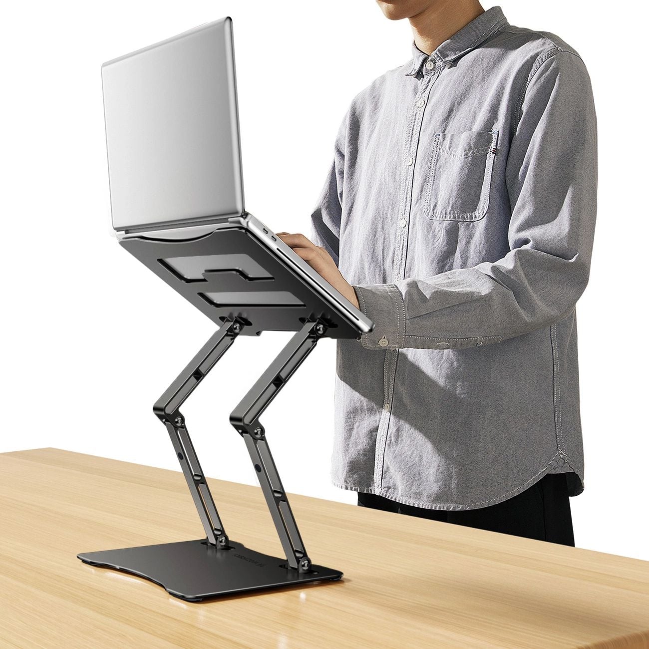 Wozinsky WRS-CPY75DSB Laptop Állvány Alumínium - Fekete-8