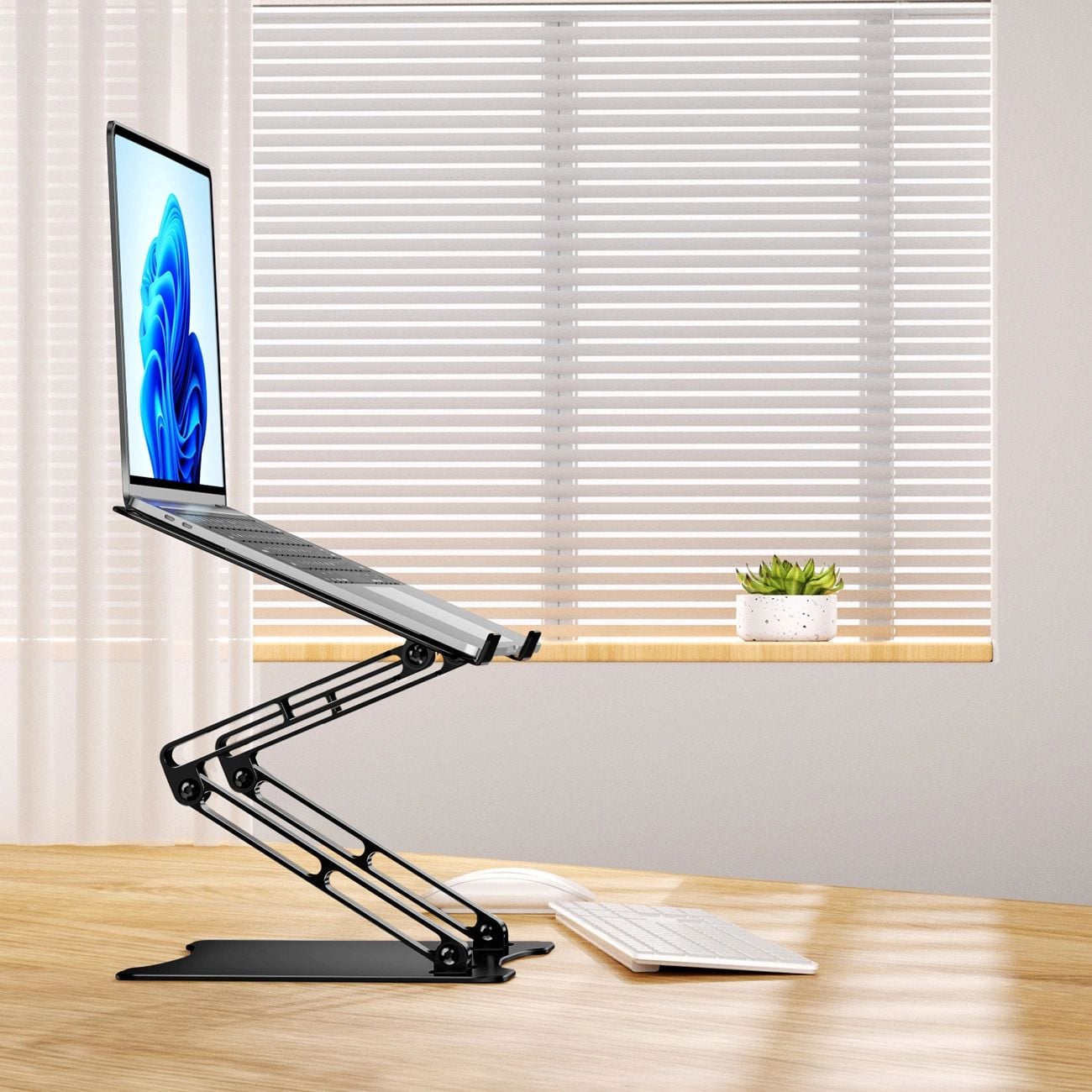 Wozinsky WRS-CPY75DSB Laptop Állvány Alumínium - Fekete-6