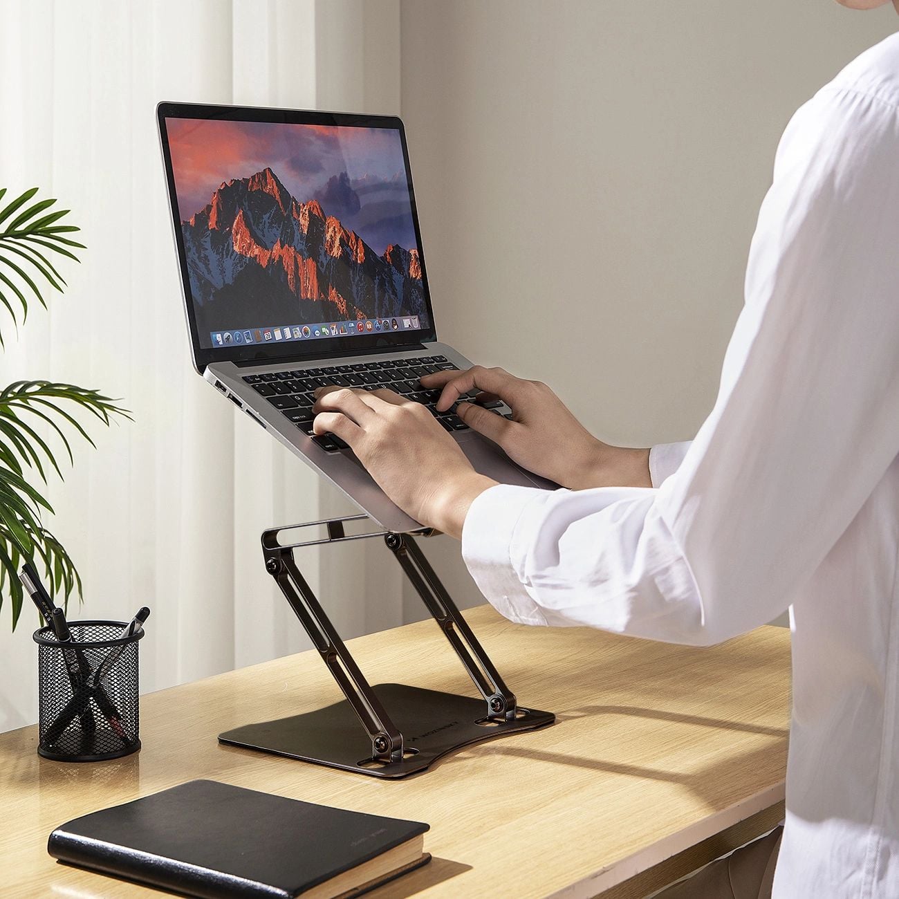 Wozinsky WRS-CPY75DSB Laptop Állvány Alumínium - Fekete-4