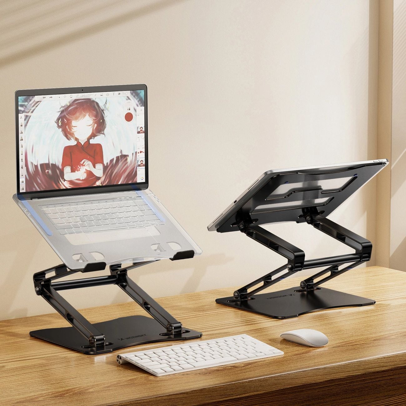 Wozinsky WRS-CPY75DSB Laptop Állvány Alumínium - Fekete-1
