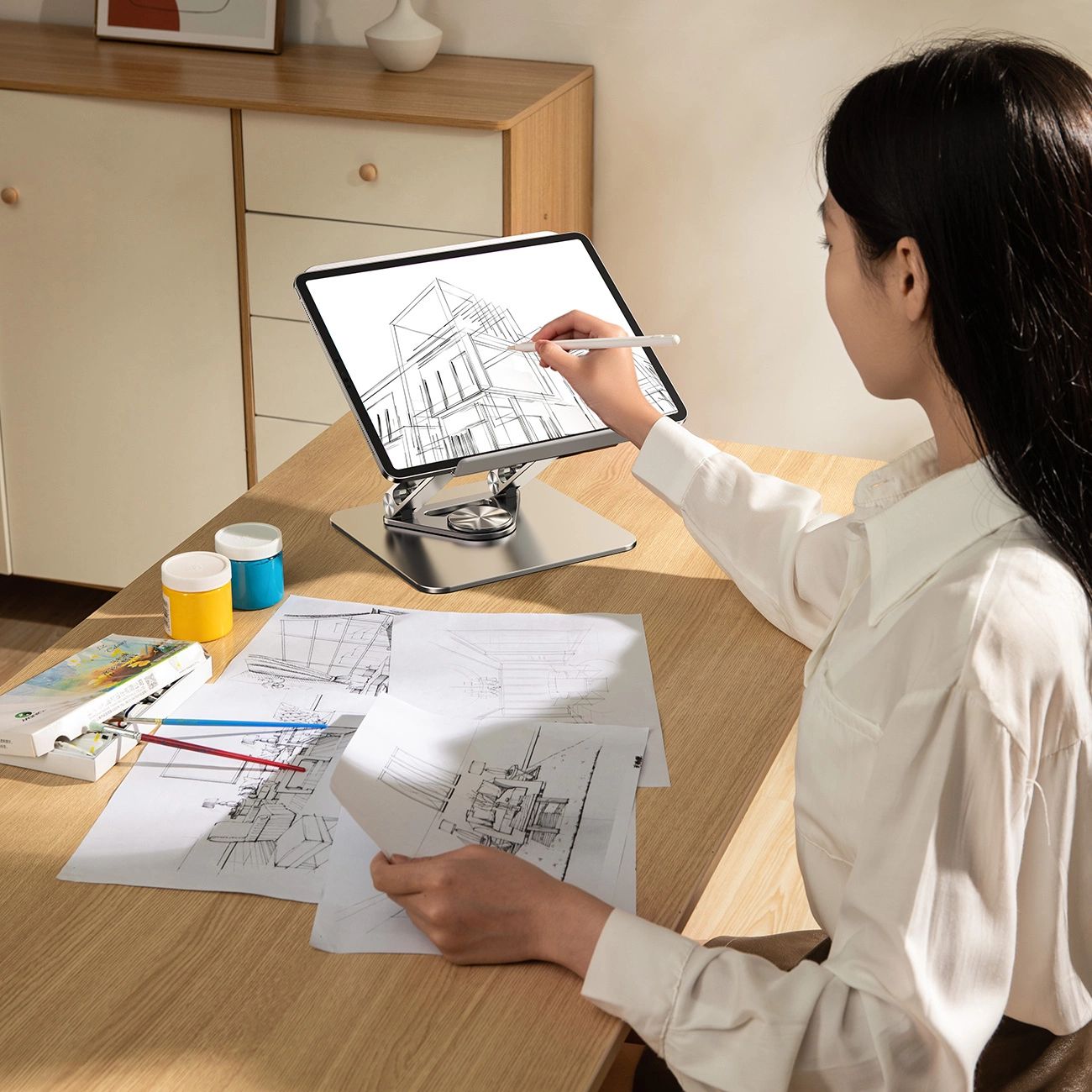 Wozinsky WRS-CPY84SS Aluminum Laptop Stand - Silver-7