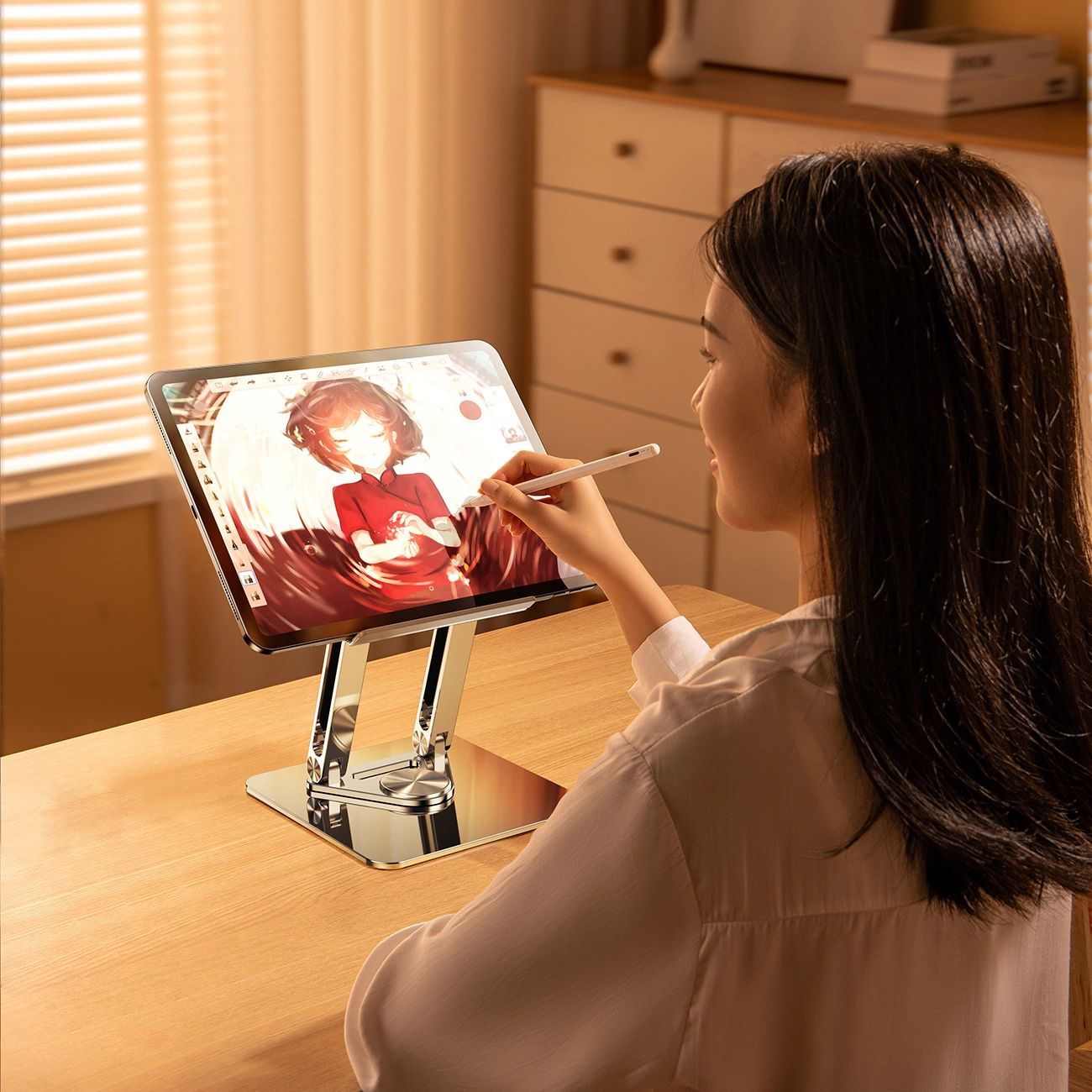 Wozinsky WRS-CPY84SS Aluminum Laptop Stand - Silver-1